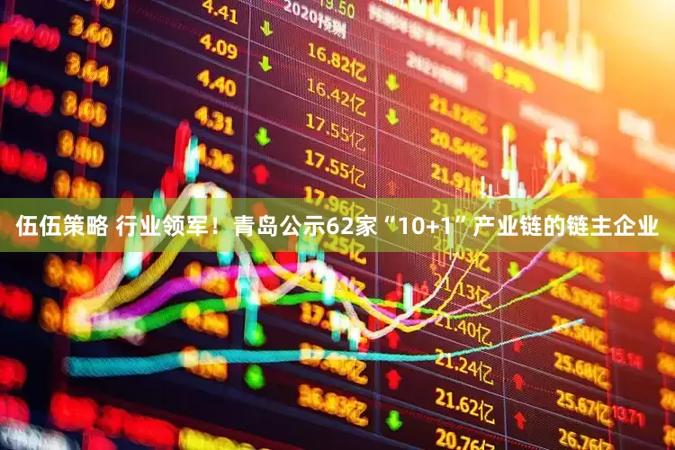 伍伍策略 行业领军！青岛公示62家“10+1”产业链的链主企业