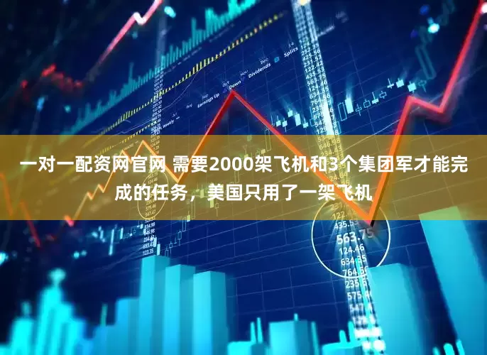 一对一配资网官网 需要2000架飞机和3个集团军才能完成的任务，美国只用了一架飞机